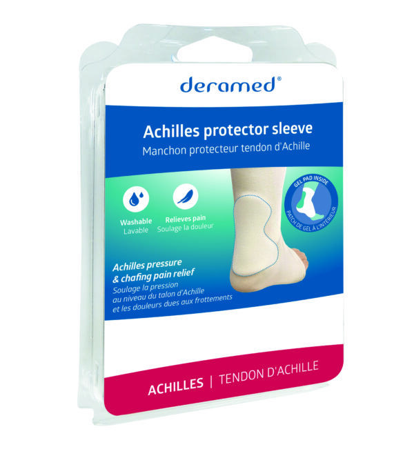 Achilles protection sleeve - achillespees - Haglund exostose - voetbal - voetbalschoen - pijn - knobbel - exostose - FeetInMotion