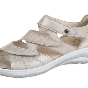 Fidelio Hilly H Taupe - sandaal - binnenschoen - uitneembare zool - comfortschoen - FeetinMotion